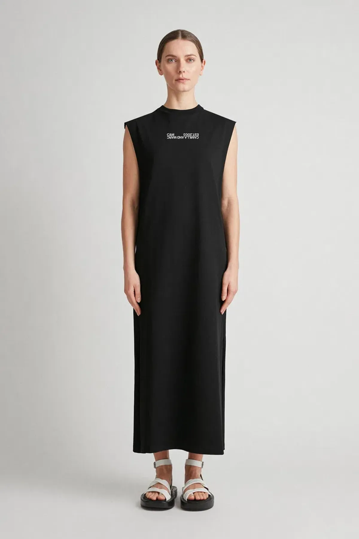 Camilla and Marc Emery Cotton Tank Dress Black Size 12 - Image 1