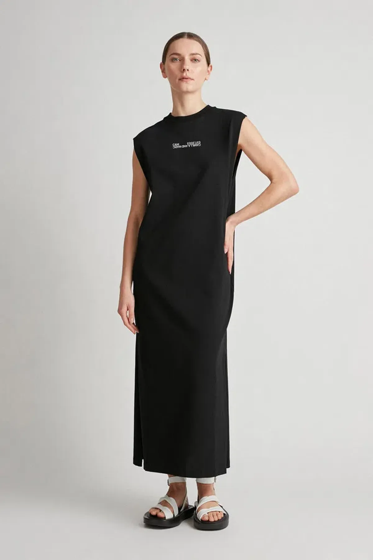 Camilla and Marc Emery Cotton Tank Dress Black Size 12 - Image 2