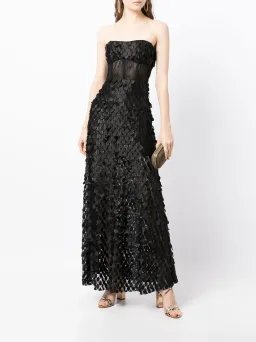 Manning Cartell Supreme Extreme Strapless Gown Black Size 12 for rent on The Volte - image 4