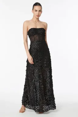 Manning Cartell Supreme Extreme Strapless Gown Black Size 12 for rent on The Volte - image 1