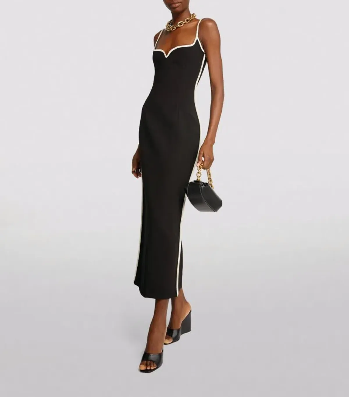 Paris Georgia Heart Dress Black Size 8 - Image 2