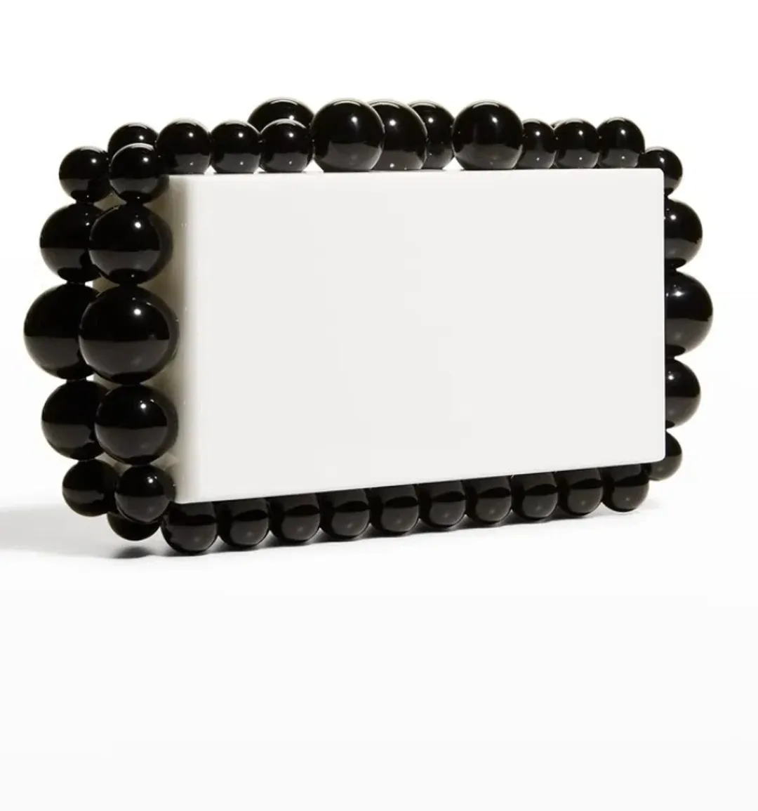 Cult Gaia Eos Clutch Black/White for rent on The Volte - main image