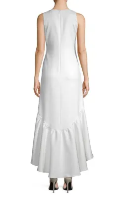 White Story Amani Frill Hem Dress in White Size 10 for rent on The Volte - image 2