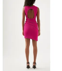 Aje Undulating Cut Out Mini Dress Pink Size 8 / S for rent on The Volte - image 3