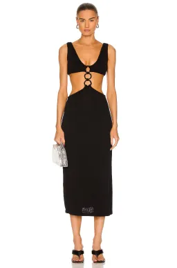 Cult Gaia Mert Knit Dress Black Size S / Au 8 for rent on The Volte - image 1