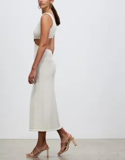 Cult Gaia Bank Knit Dress Off White Size 8 / S for rent on The Volte - image 3