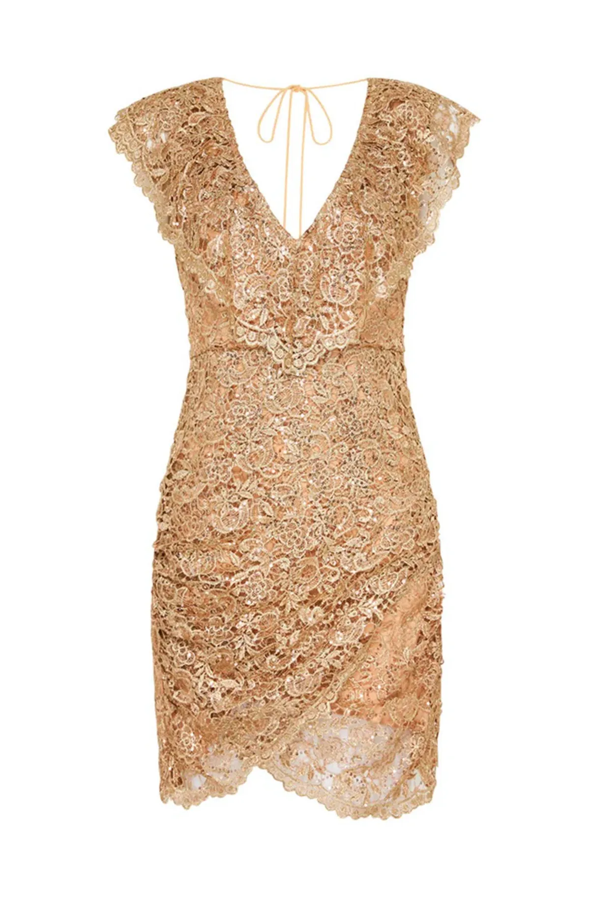 Spell Nina Shift Mini Dress Gold Size M / Au 10 - Image 5