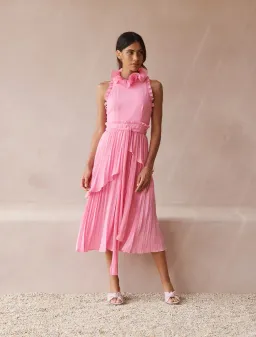Talulah Jodi Midi Dress Pink Size 6 for rent on The Volte - image 1