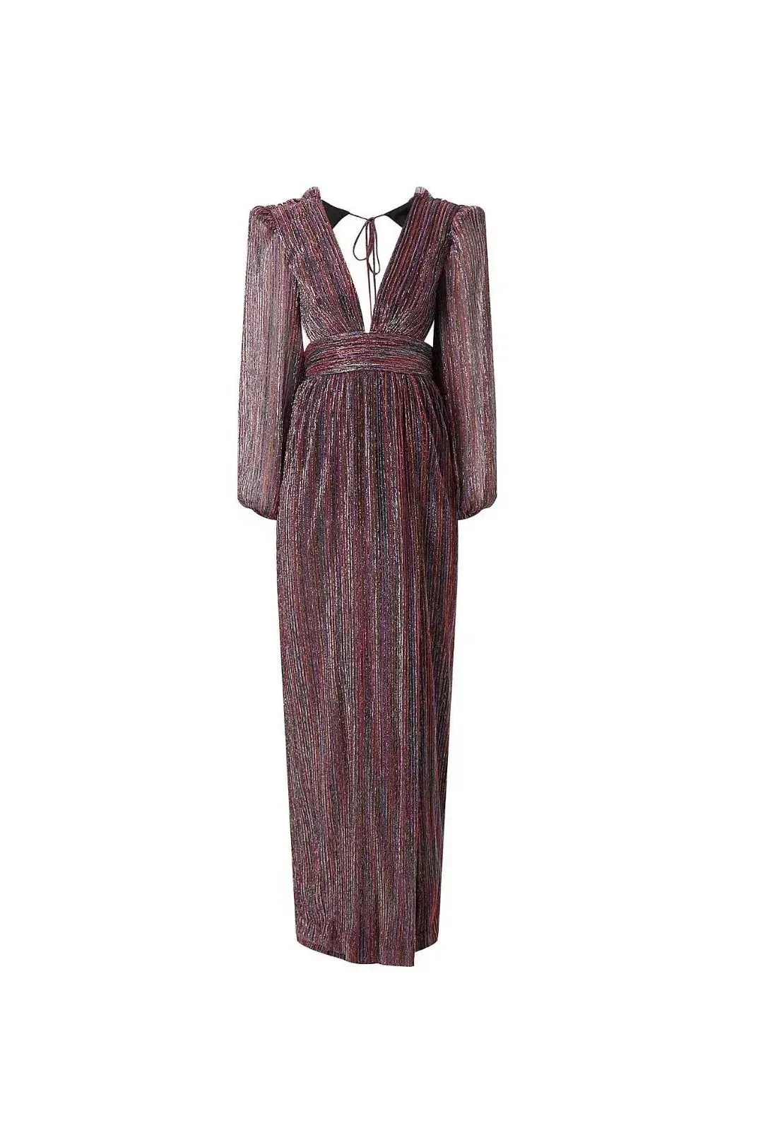 Rebecca Vallance Casey Gown Multi Lurex Size 8 for rent on The Volte - main image