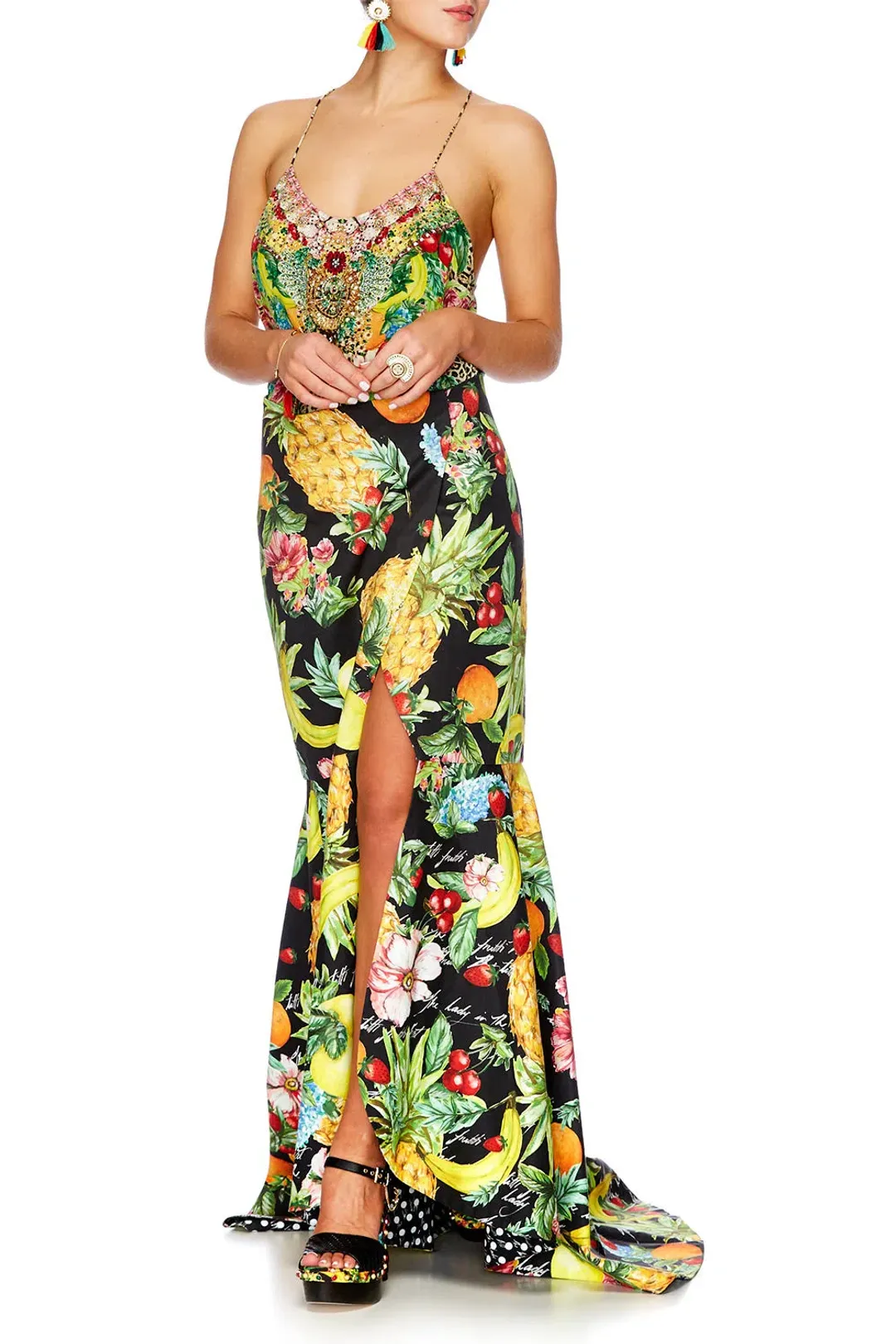 Camilla Call Me Carmen Wrap Skirt With Front Tucks Size S for rent on The Volte - main image