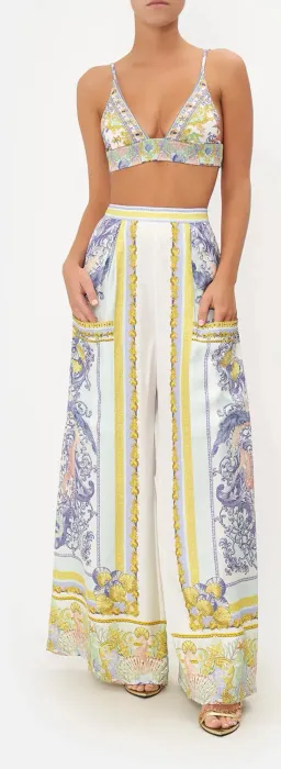Camilla Wide Leg Trouser Star of the Sea Print Size XS/AU 6 for rent on The Volte - image 4