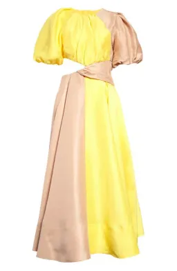 Aje Caliente Two Tone Puff Sleeve Dress Size 12 for rent on The Volte - image 4