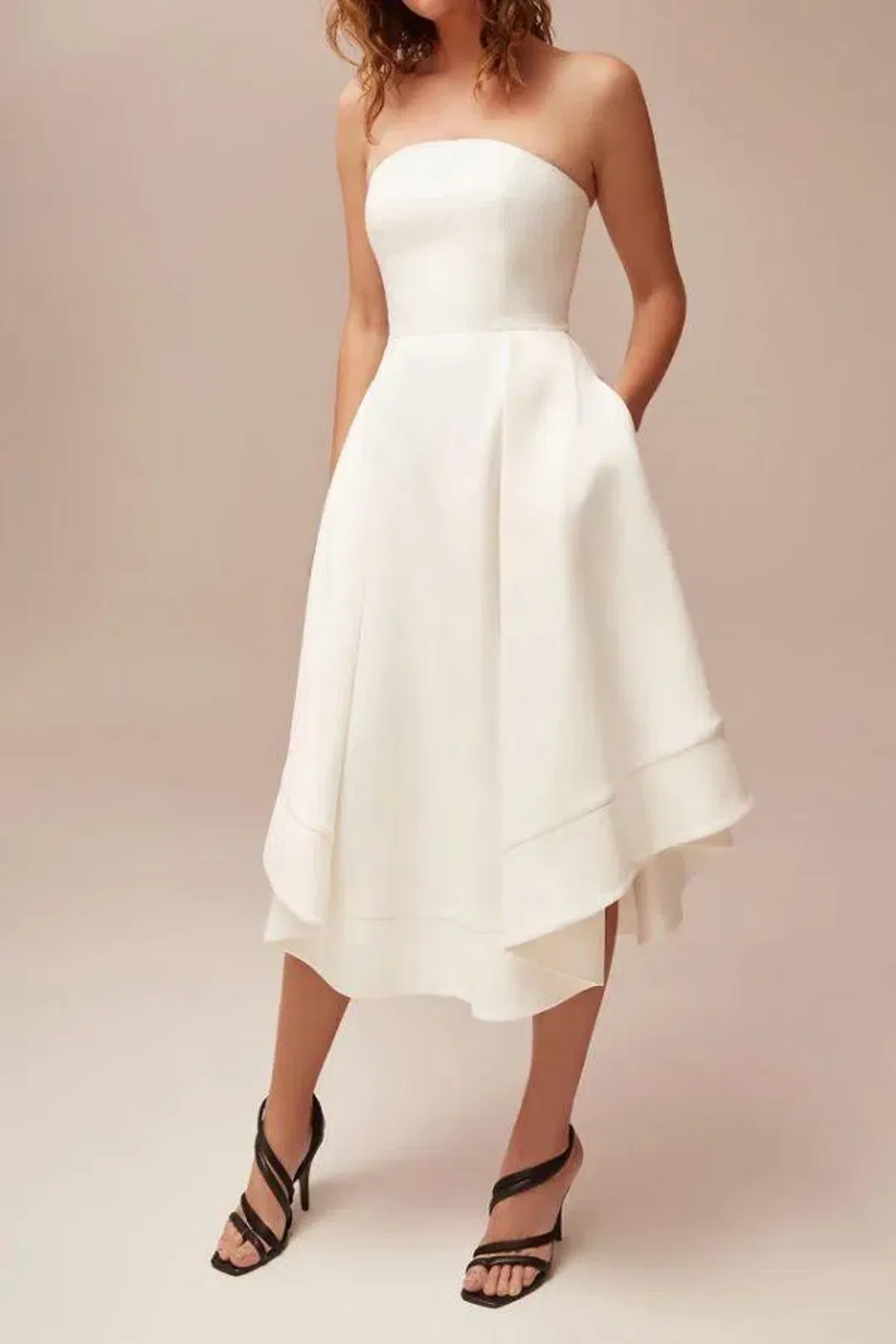 C/MEO Collective Making Waves Dress Ivory Size M for rent on The Volte - main image