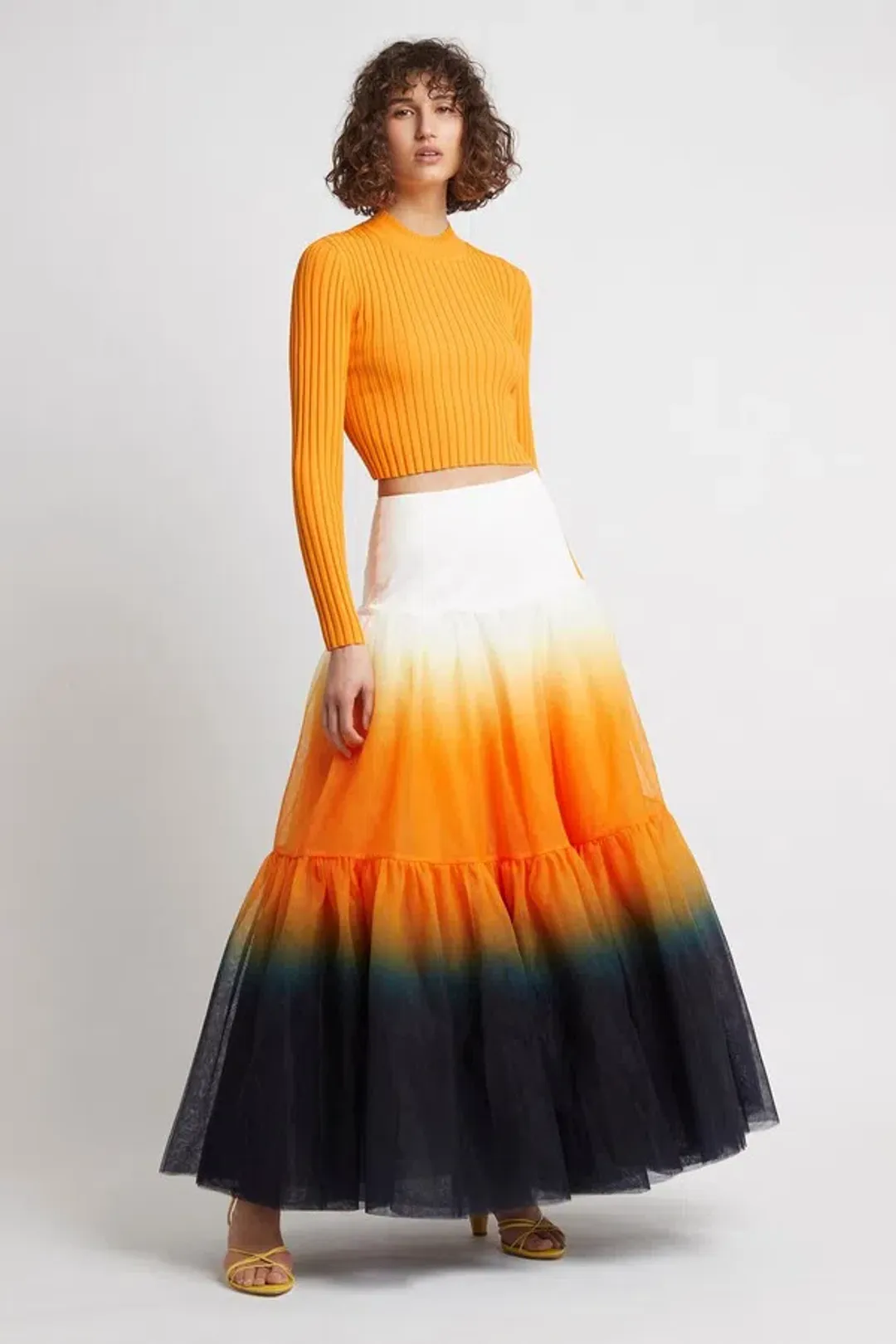 AJE Awaken Skirt Marigold Ink Ombre Size 4 for rent on The Volte - main image