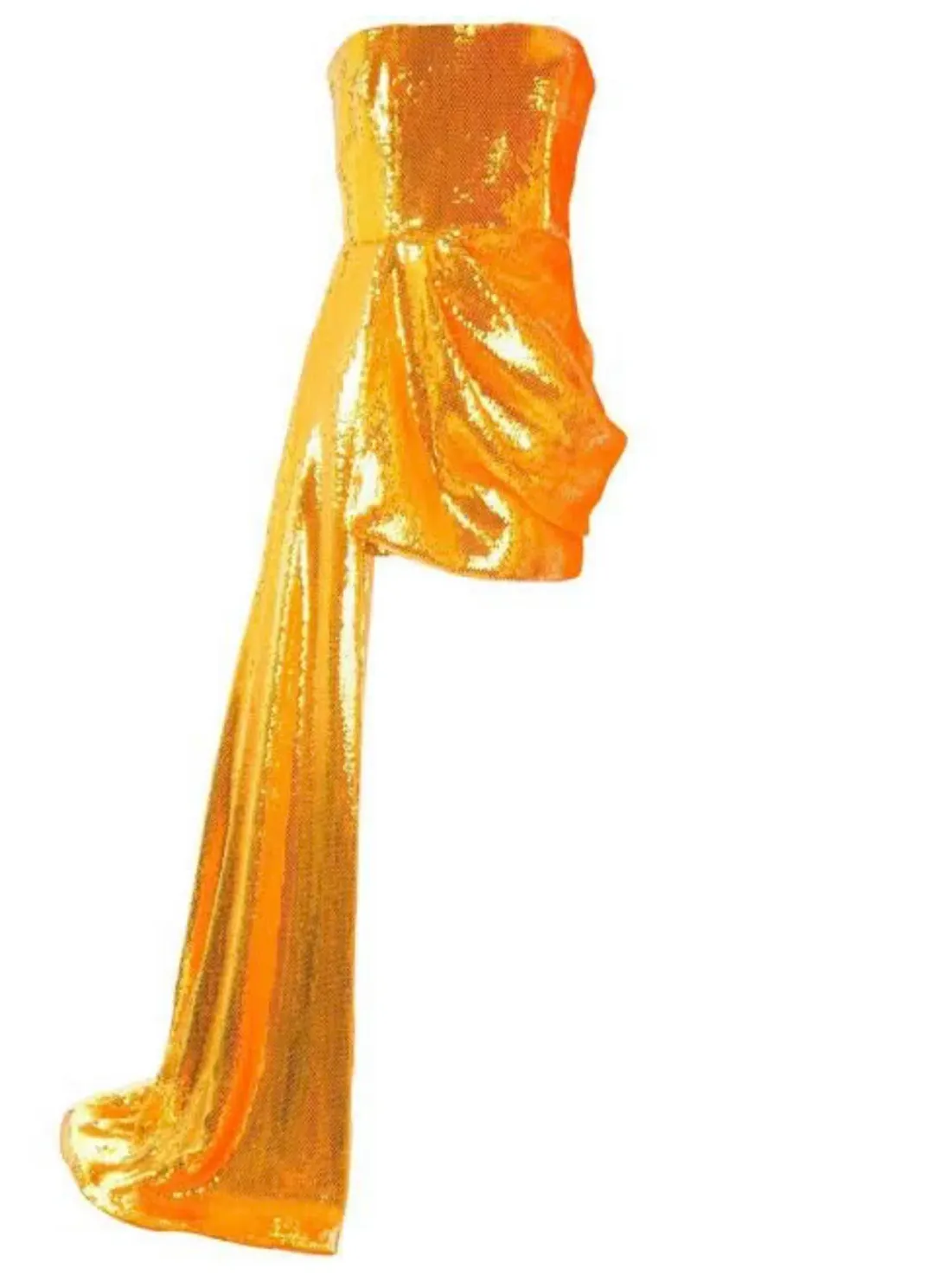 Alex Perry Blaine Sequins Dress Orange Size 4 for rent on The Volte - main image