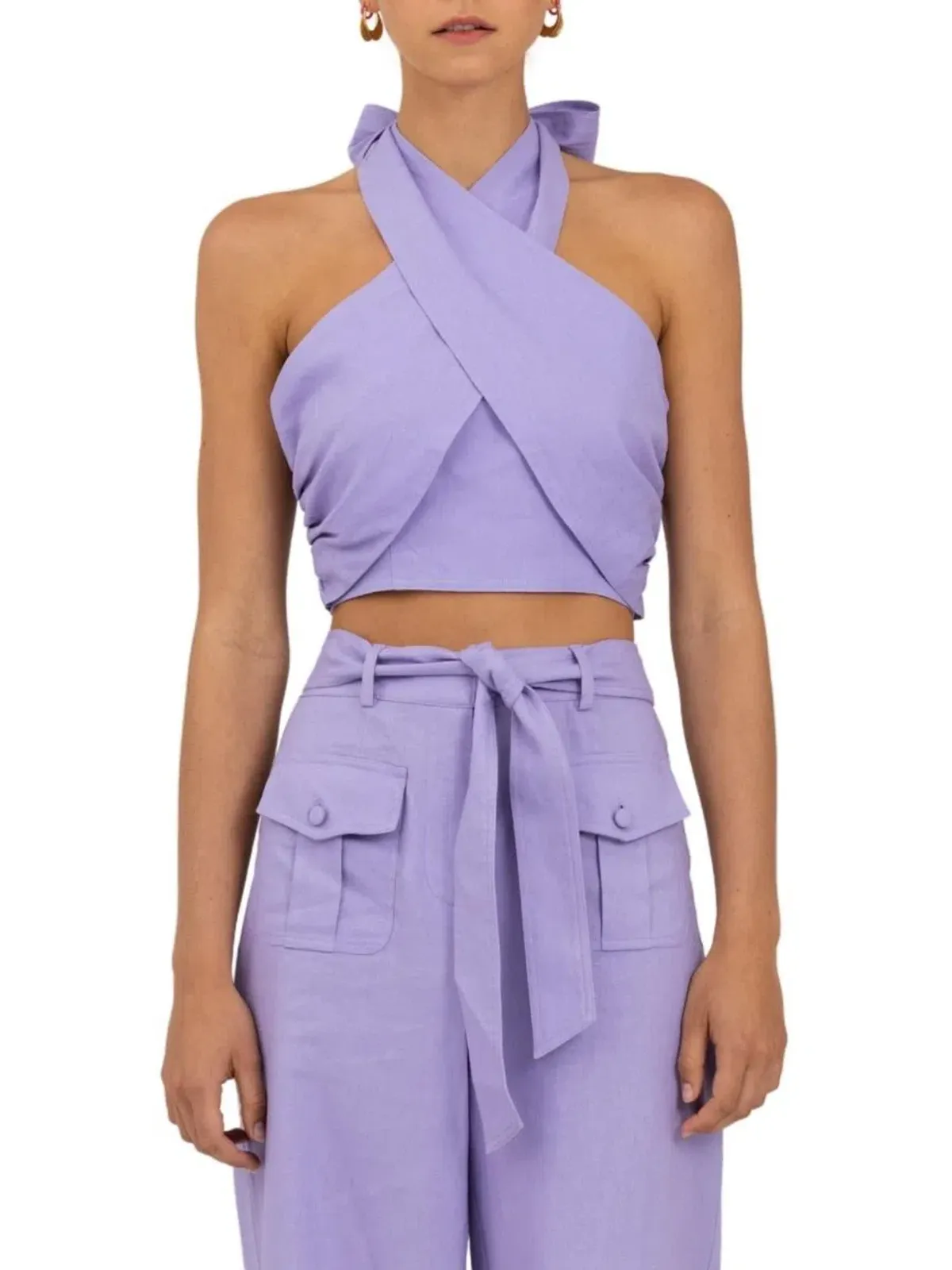 The Wolfgang Sahara Linen Set Lilac Size 6 - Image 4