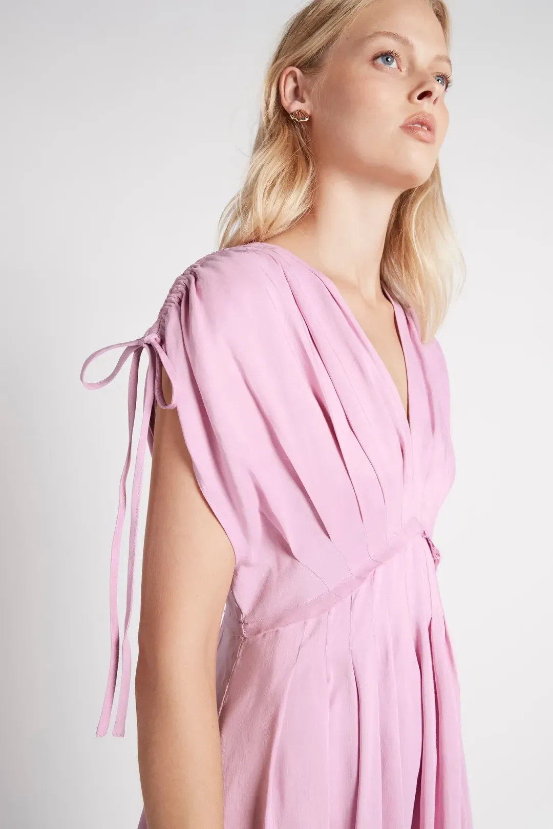 Aje Cosmos Midi Dress Lilac Size 10 / M for rent on The Volte - main image