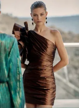 Sheike Mirage Mini Dress Brown Size 10 for rent on The Volte - image 5