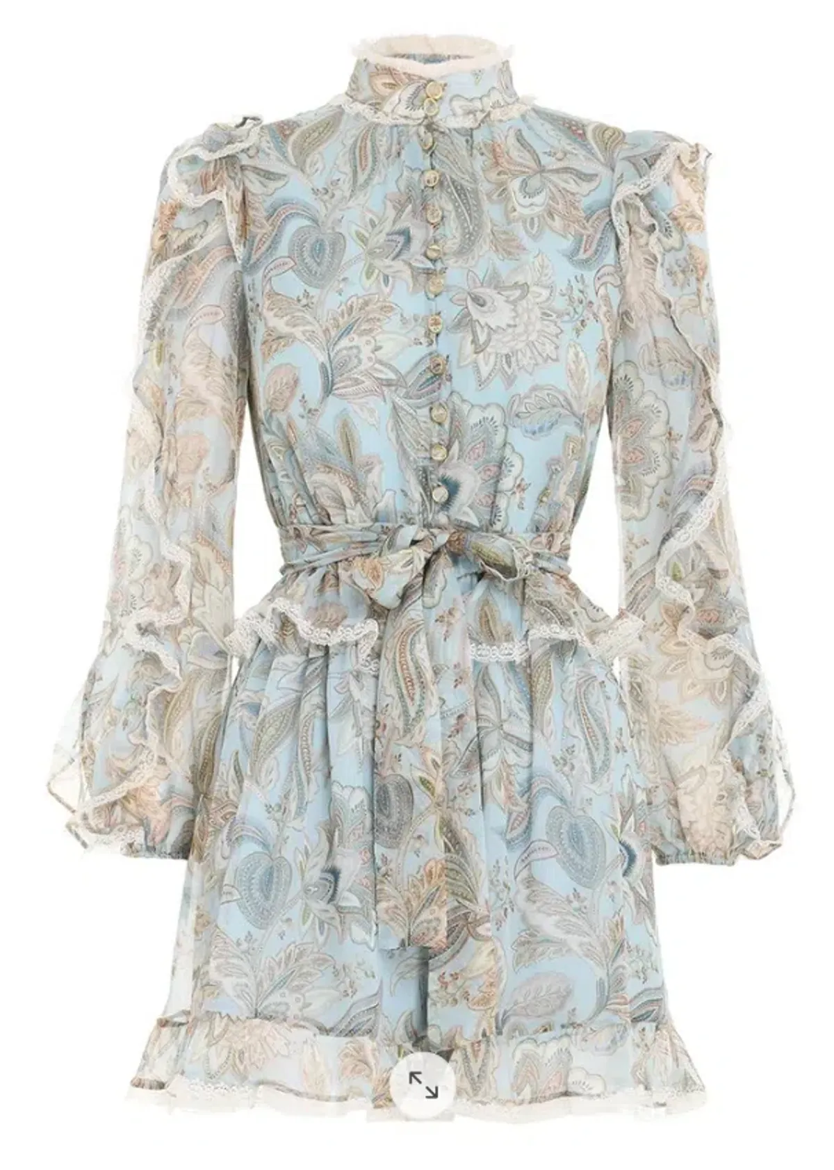 Zimmerman LadyBeetle Frill Playsuit Floral Size 1/Au 10 - Image 3