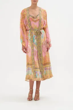 Camilla Mermaid Motel Silk Blouson Sleeve Layer Print Size 16/XL for rent on The Volte - image 1