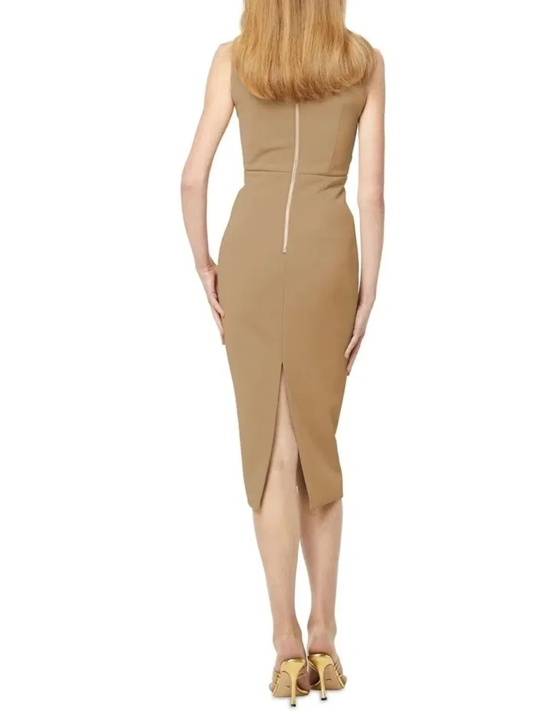 Mossman Edge of Glory Dress Brown Size 6 for rent on The Volte - main image