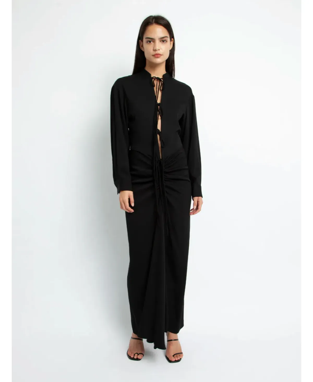 Christopher Esber Bertoia Long Sleeve Dress Black Size 8 - Image 3