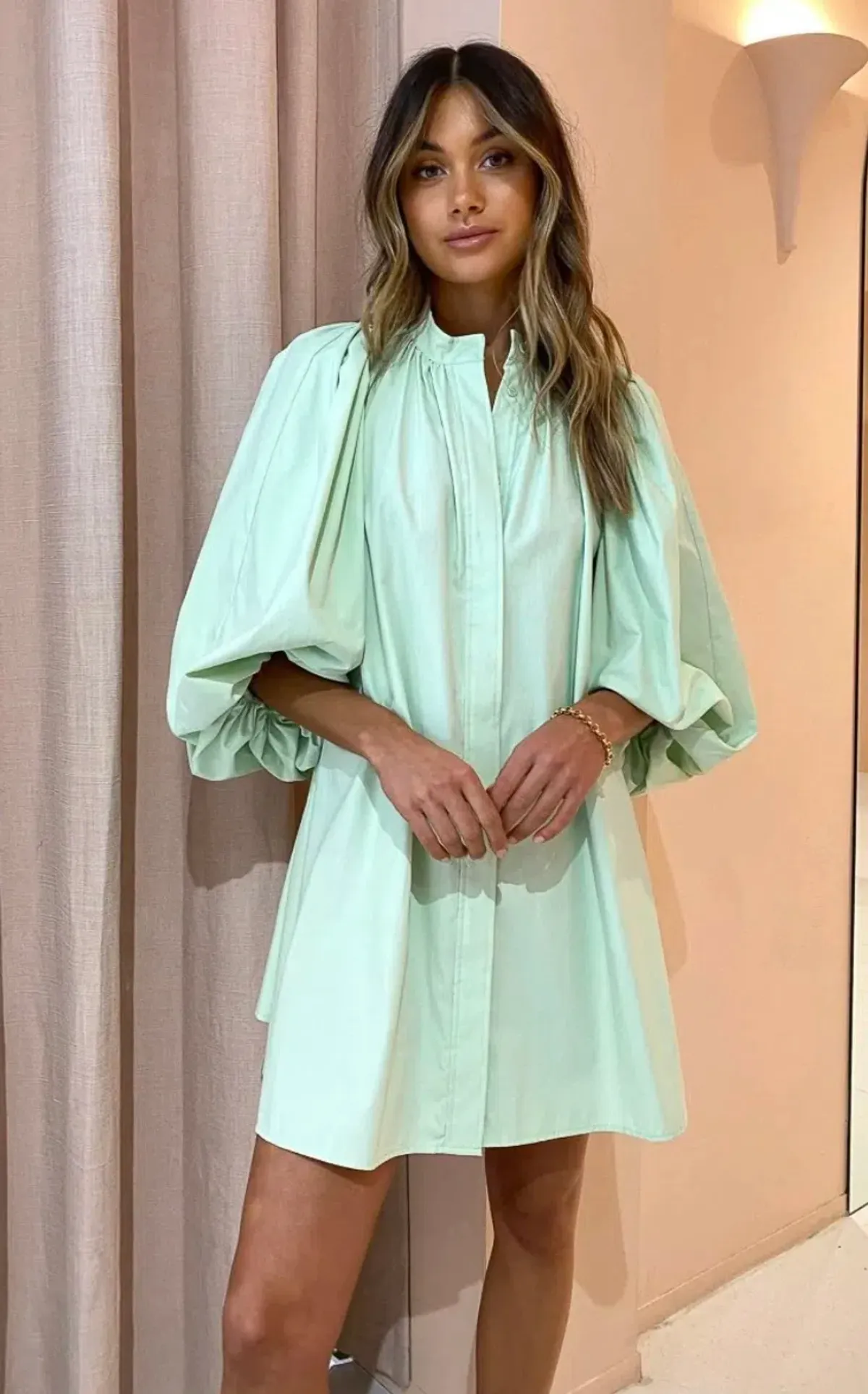 Camilla and Marc Kyra Mini Dress Sour Apple Size 14 - Image 2