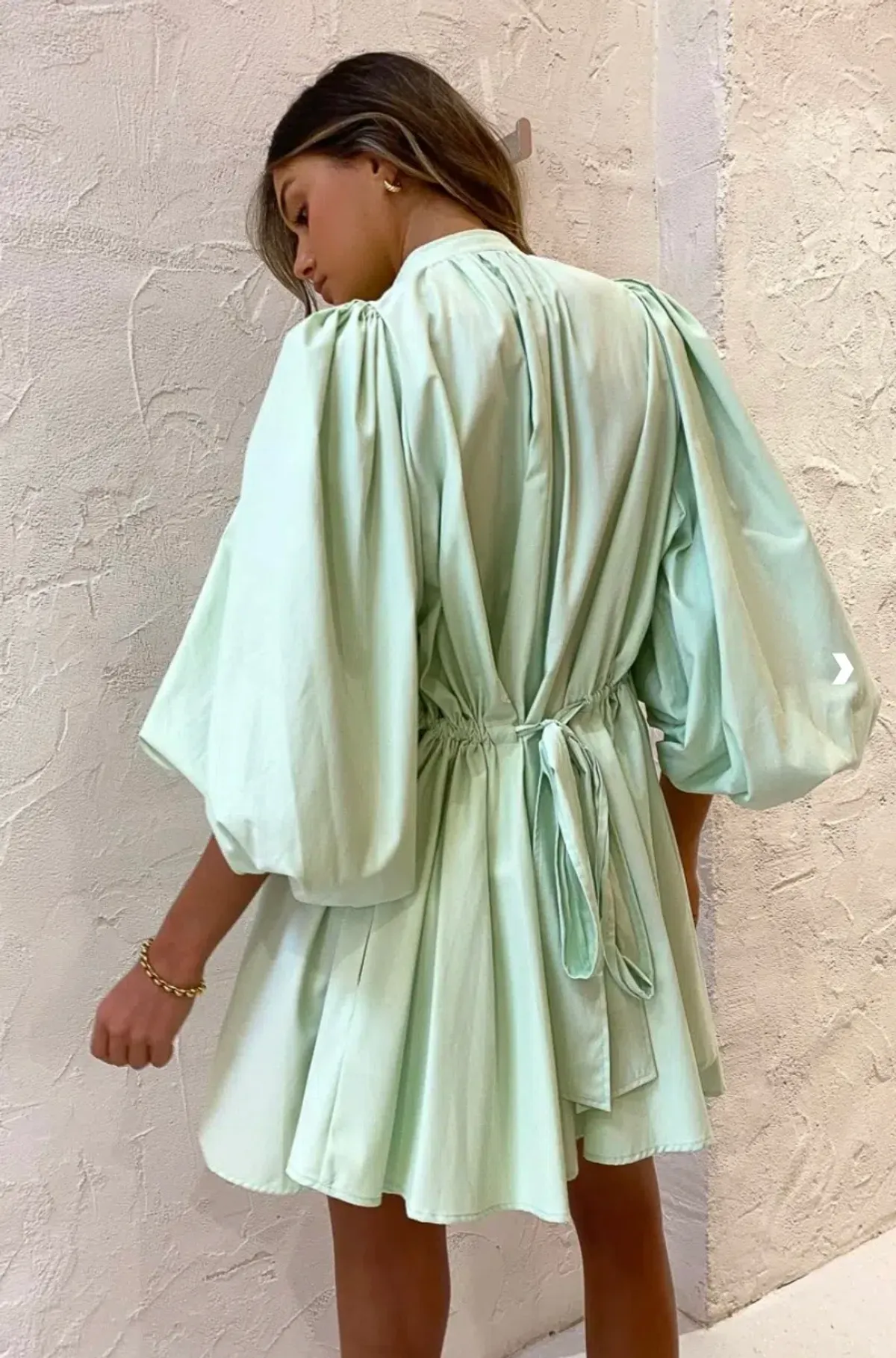 Camilla and Marc Kyra Mini Dress Sour Apple Size 14 - Image 3