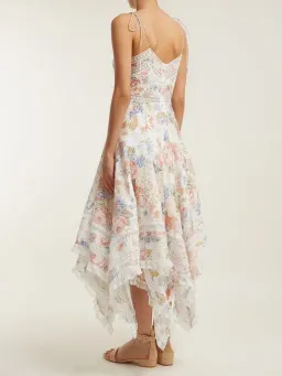 Zimmermann Bowie Pintuck Scarf Dress Floral Size 2/Au 12 for rent on The Volte - image 2