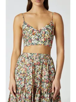 Scanlan Theodore Floral Bralette and Skirt Set Floral Size AU 6 for rent on The Volte - image 3