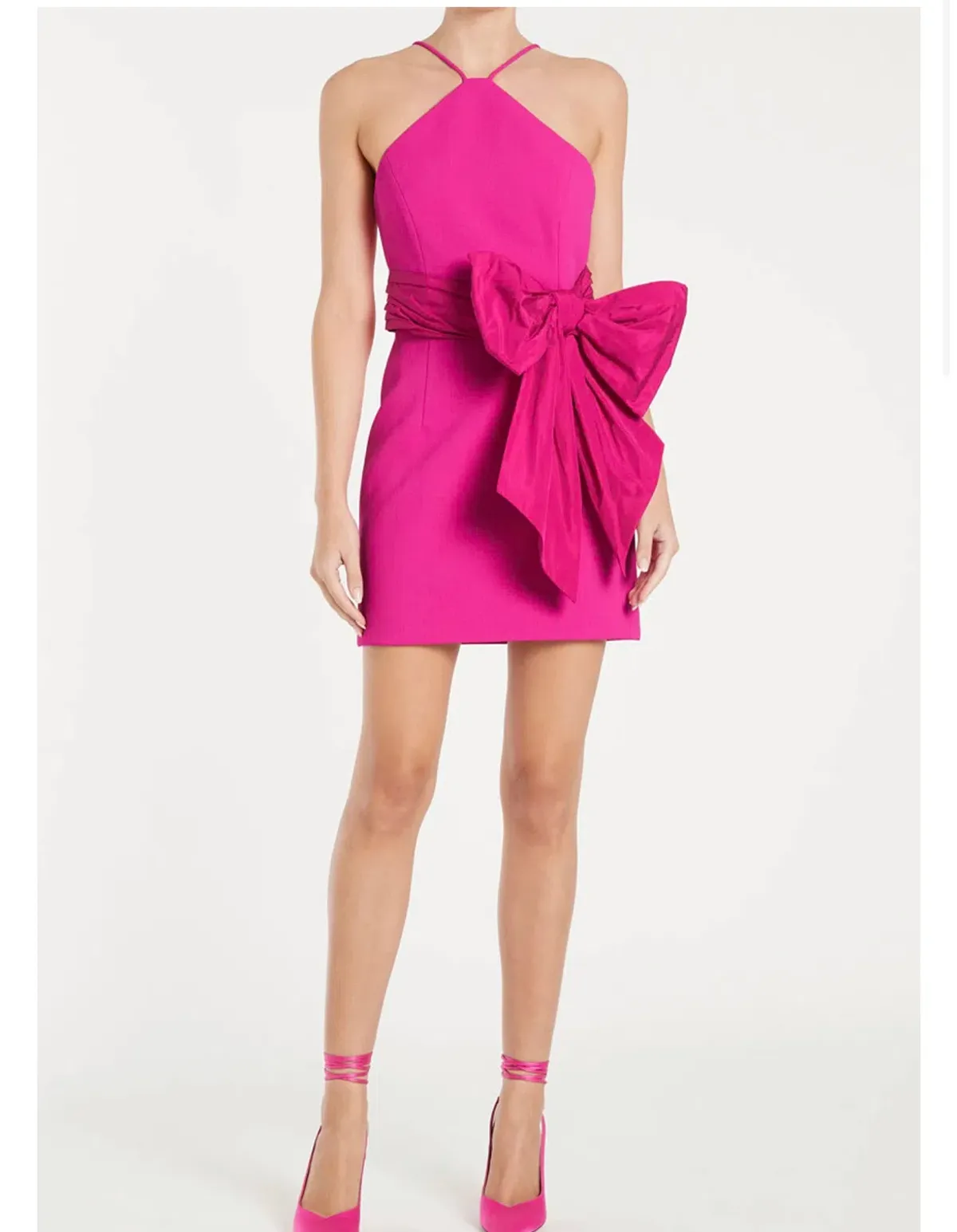 Rebecca Vallance Cupid’s Bow Mini Dress Pink Size 6 for rent on The Volte - main image