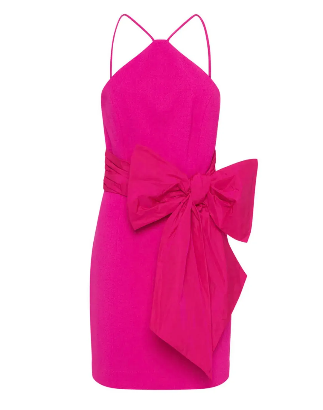 Rebecca Vallance Cupid’s Bow Mini Dress Pink Size 6 for rent on The Volte - main image