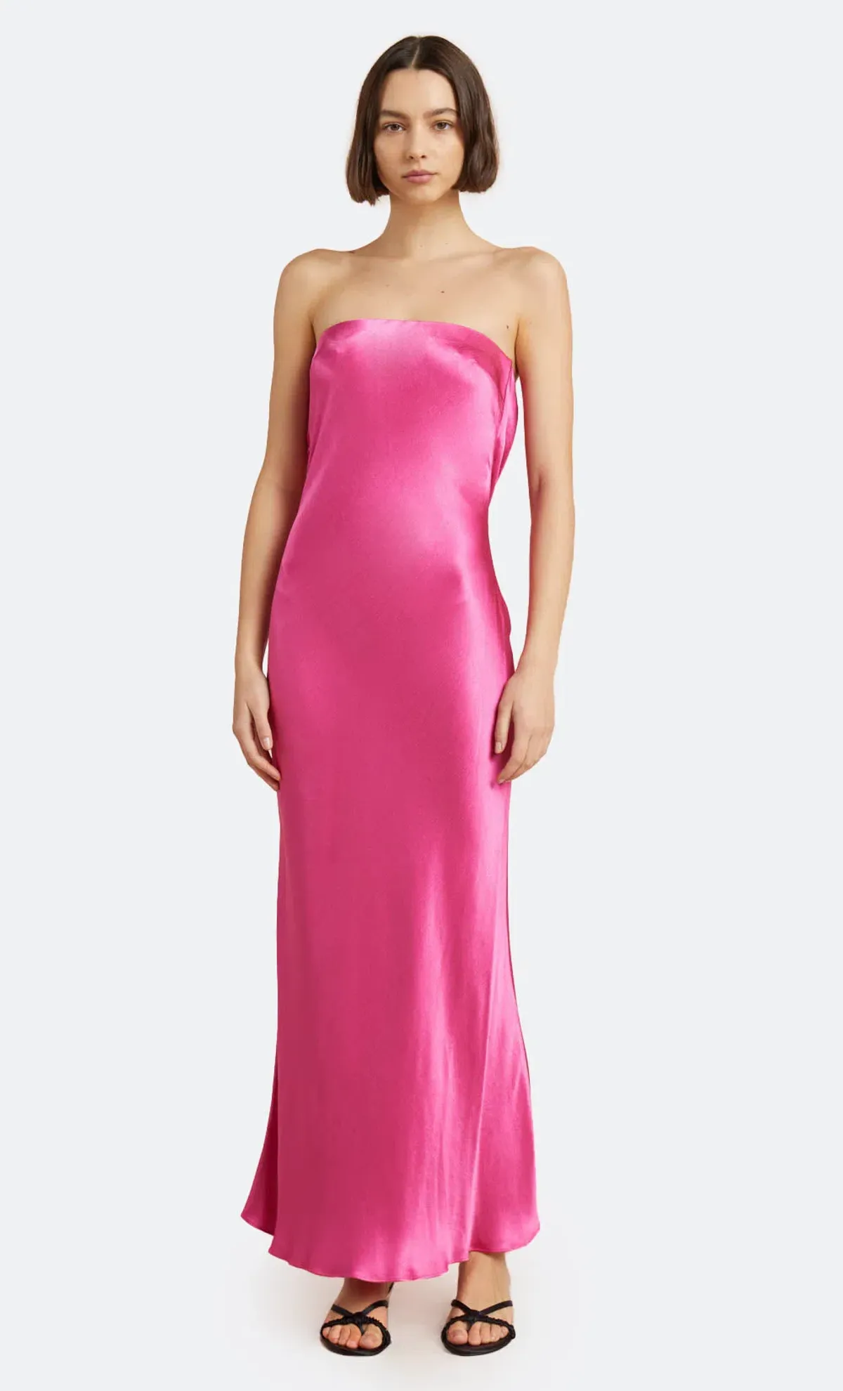 Bec & Bridge Moon Dance Strapless Dress Deep Pink Size 10 - Image 4