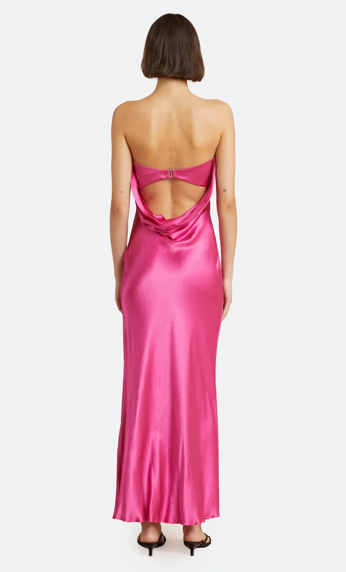 Bec & Bridge Moon Dance Strapless Dress Deep Pink Size 10 - Image 3