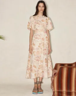 Alémais Philomena Midi Dress Print Size 12 for rent on The Volte - image 2