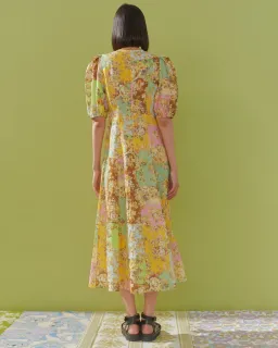 Alémais Matilde Midi Dress Floral Size 12 for rent on The Volte - image 3