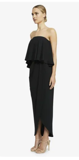 Shona Joy Strapless Frill Maxi Dress Size 8 for rent on The Volte - image 3