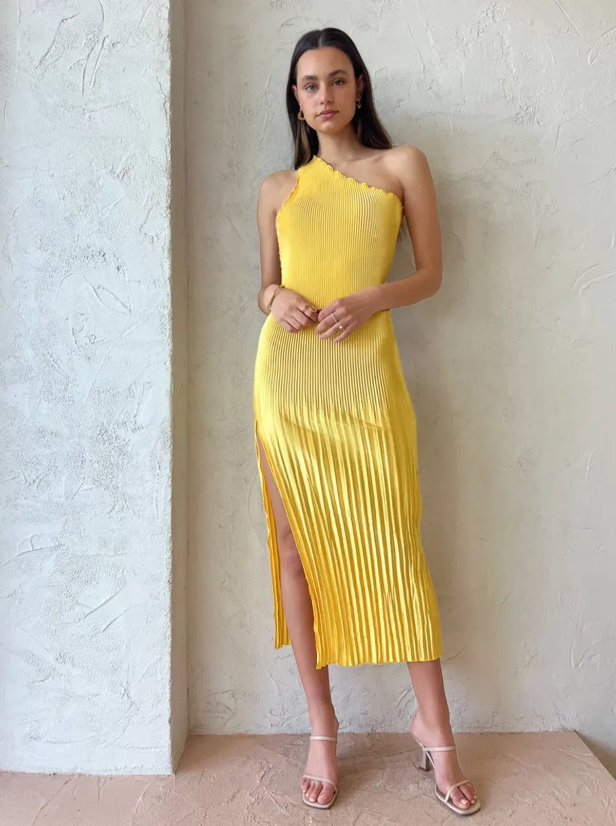 Lidee Naomi Gown Canary Yellow Size 8 - Image 2