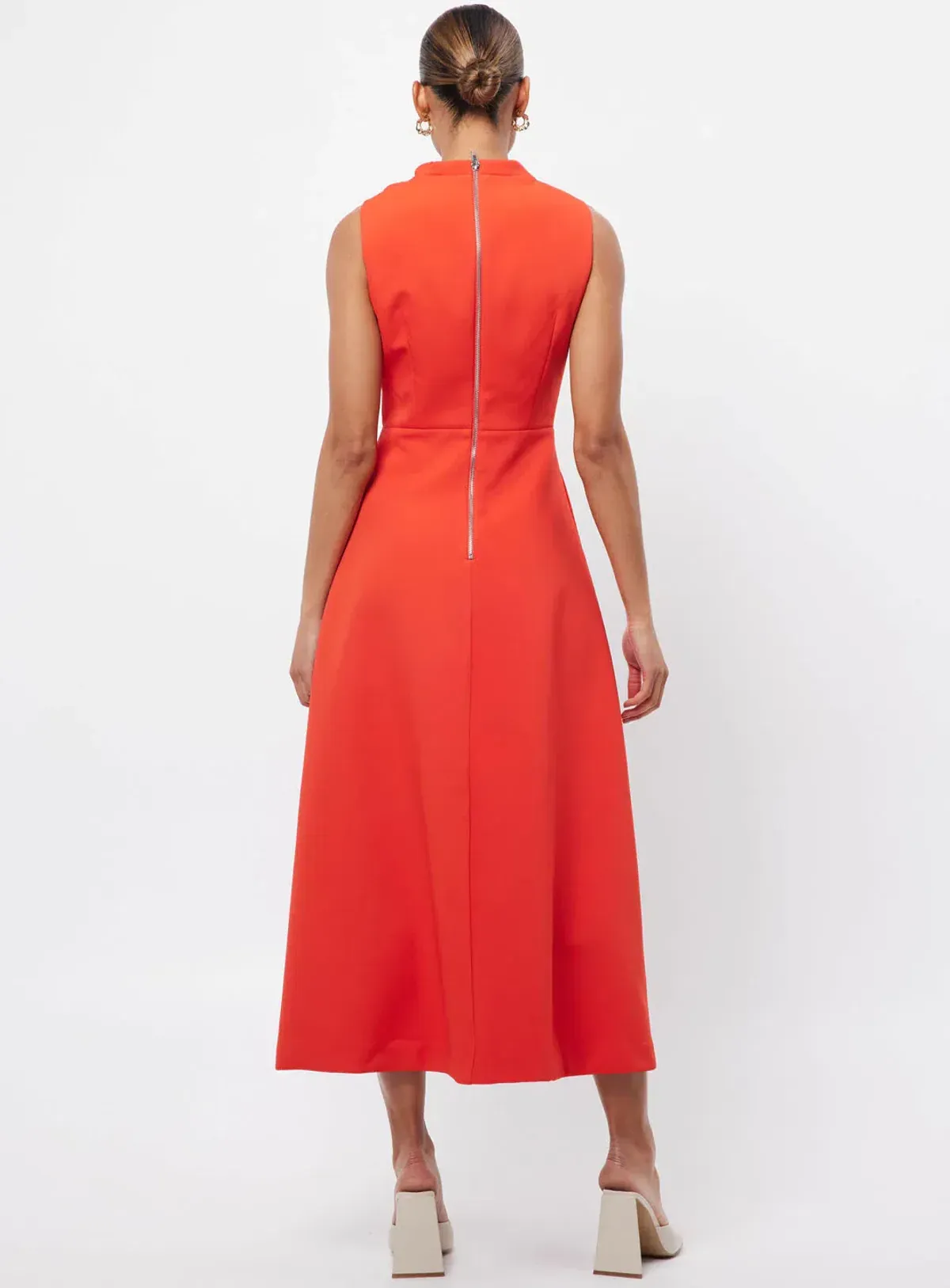 Mossman Cosmic Midi Dress Chili Size 8 - Image 3