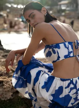 Sir the Label Vivi Crop and Skirt Set Merce Abstract Print Size 6 for rent on The Volte - image 5