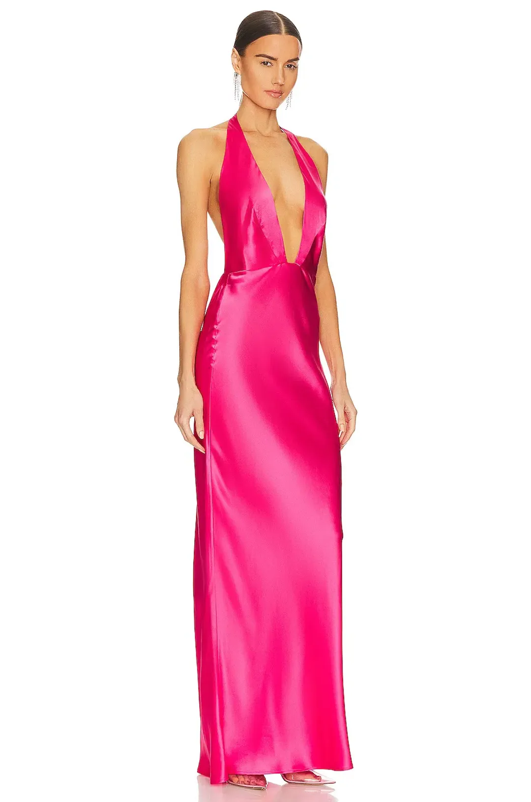 Natalie Rolt Angelica Gown Neon Pink Size 1 / AU 8 for rent on The Volte - main image