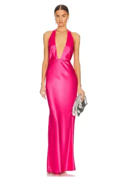 Natalie Rolt Angelica Gown Neon Pink Size 1 / AU 8 for rent on The Volte - image 1