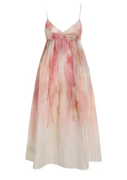 Zimmermann Dancer Empire Line Midi Dress Pink Size 8 for rent on The Volte - image 4
