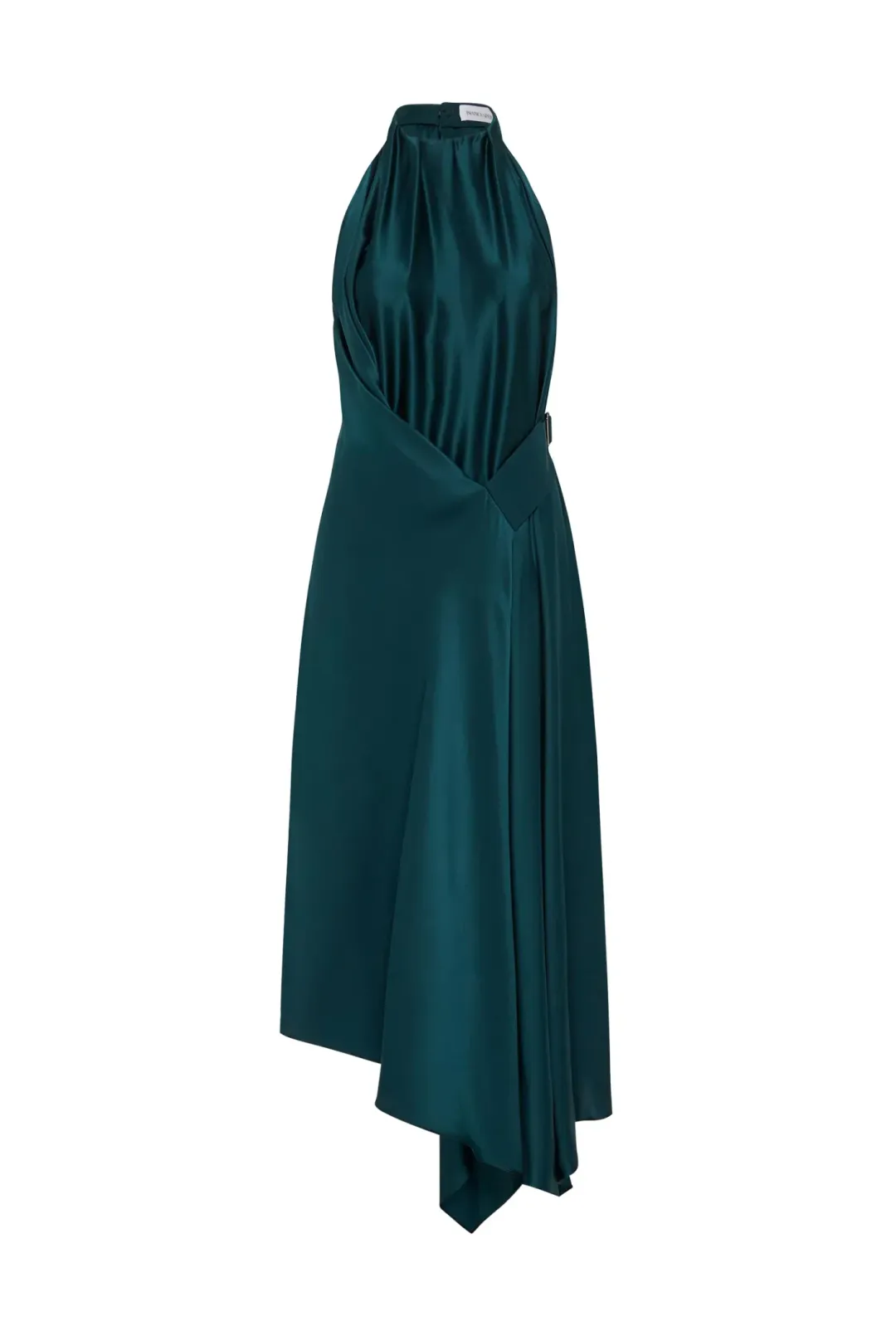 Bianca Spender Petrol Silk Isabella Dress Green Size 8 for rent on The Volte - main image