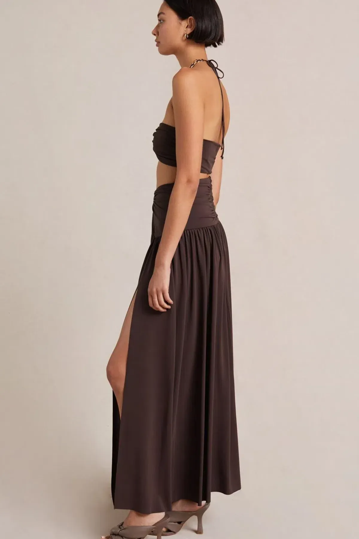 Bec & Bridge Joelene Top and Skirt Set in Cognac Size 8 - Image 2