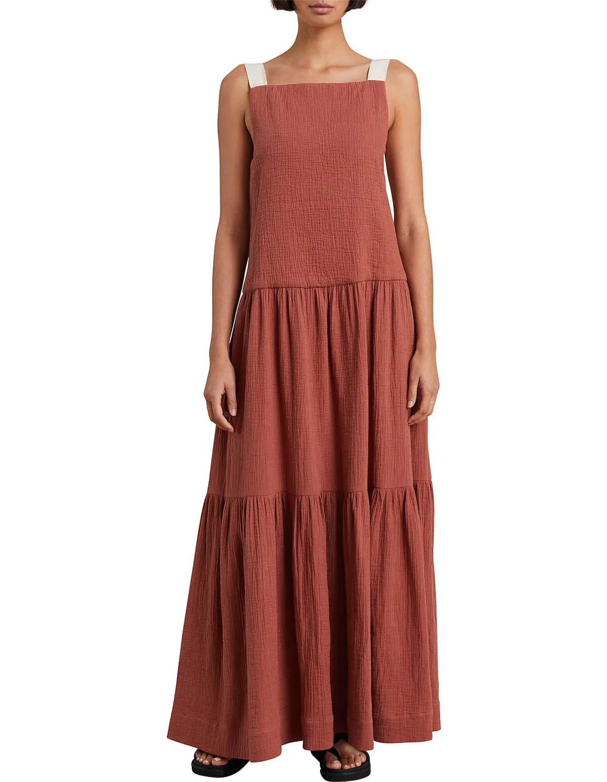 Bec & Bridge Aleah Maxi Dress Clay Size 10 for rent on The Volte - main image