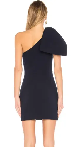 Rebecca Vallance Hamptons Bow Mini Dress Navy Size 10 for rent on The Volte - image 3