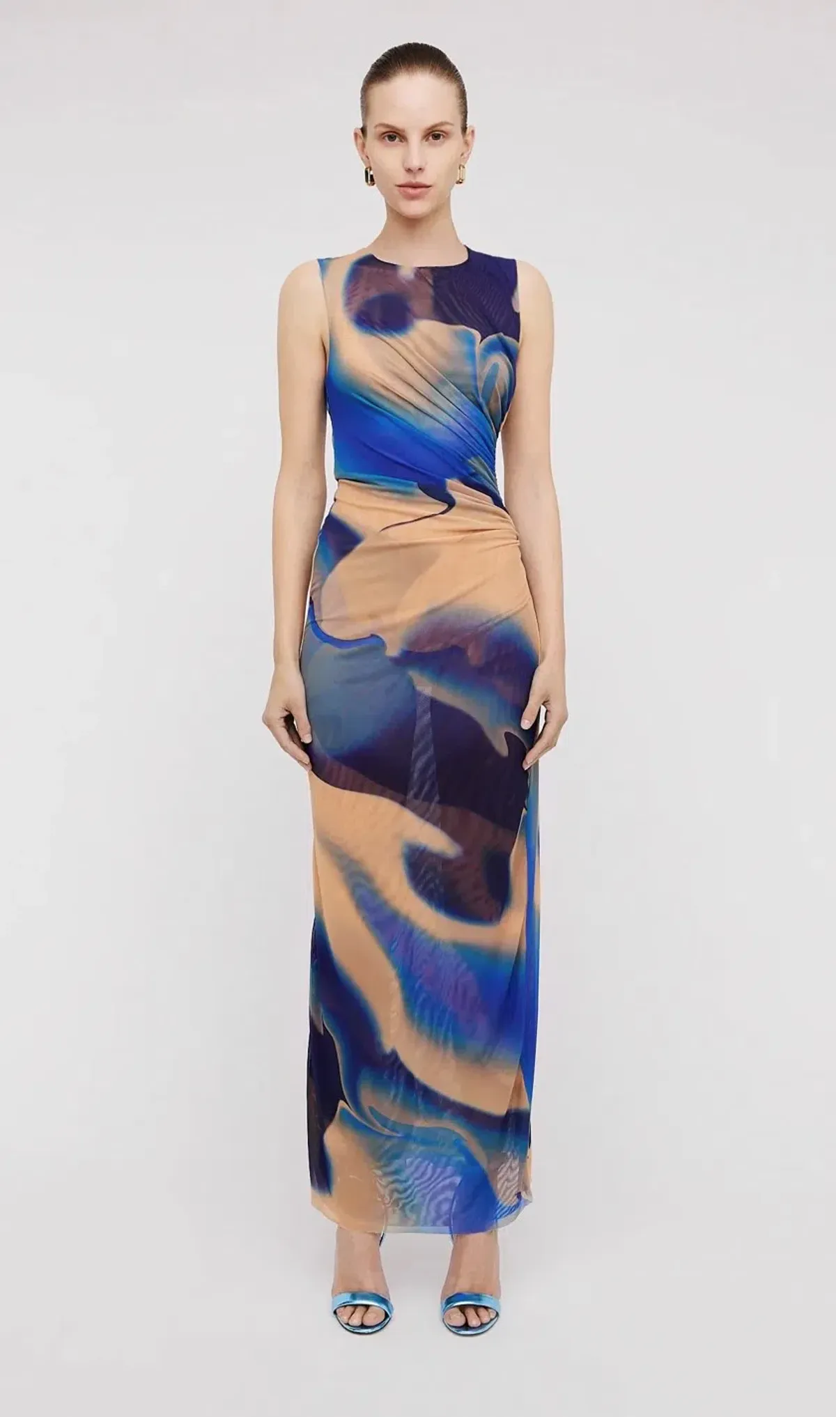 Scanlan Theodore Italian Watercolour Dress Multi Size 6/XS for rent on The Volte - main image