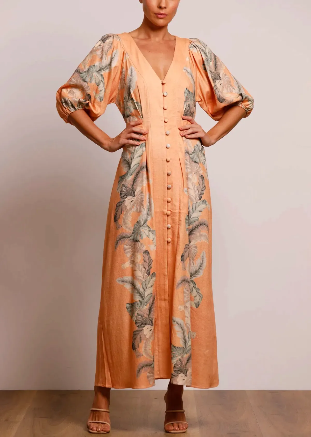 Pasduchas Horizon Midi Dress Earth Size 10 - Image 4