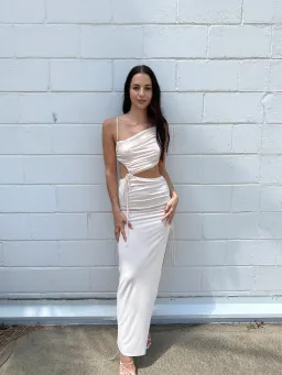 Bec & Bridge Dilkon Maxi Dress Shell Size S/Au 8 for rent on The Volte - image 1